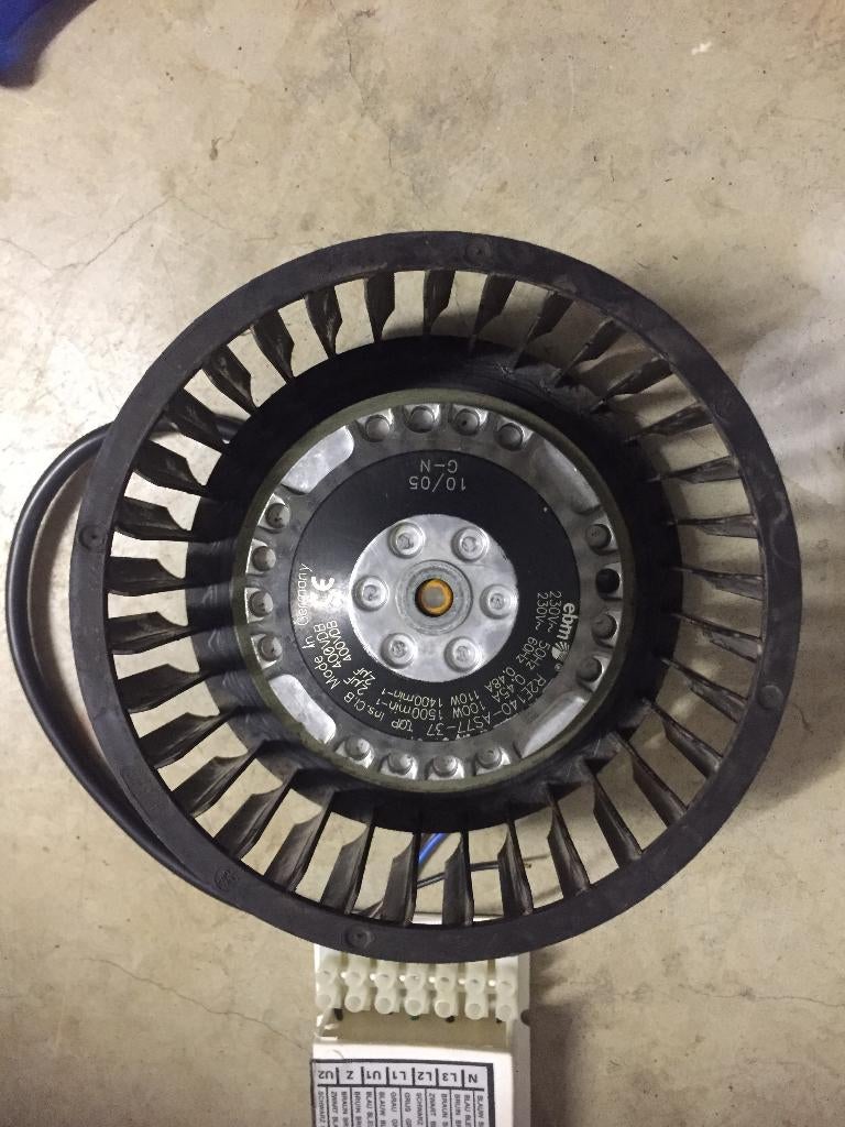 Gereviseerde EBM / Stork / Zehnder / Buva ventilatie motor, Ophalen of Verzenden, Zo goed als nieuw, Elektromotor, 1800 rpm of meer