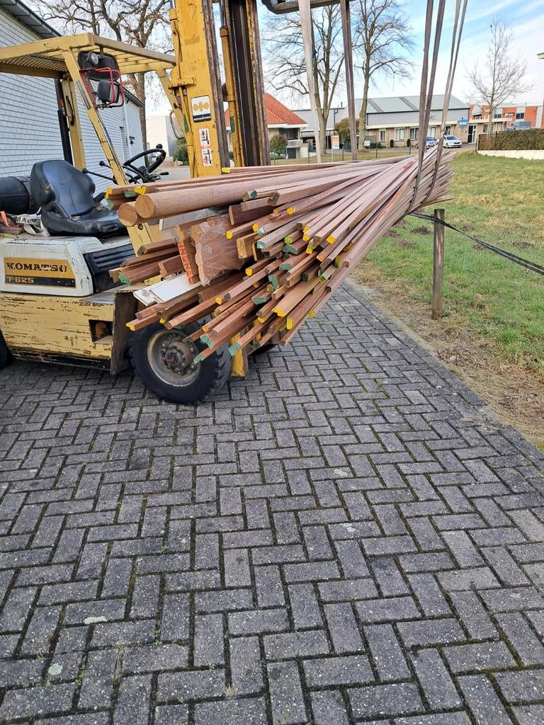 Glaslatten deurbeleg aftimmerlatjes trapleuning gordijnkoof, Doe-het-zelf en Verbouw, Hout en Planken, Nieuw, Plank, Overige houtsoorten