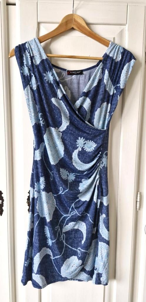 Zomer Jurk Blauw, maat S, Kleding | Dames, Blauw, Ophalen of Verzenden, Knielengte, Gedragen