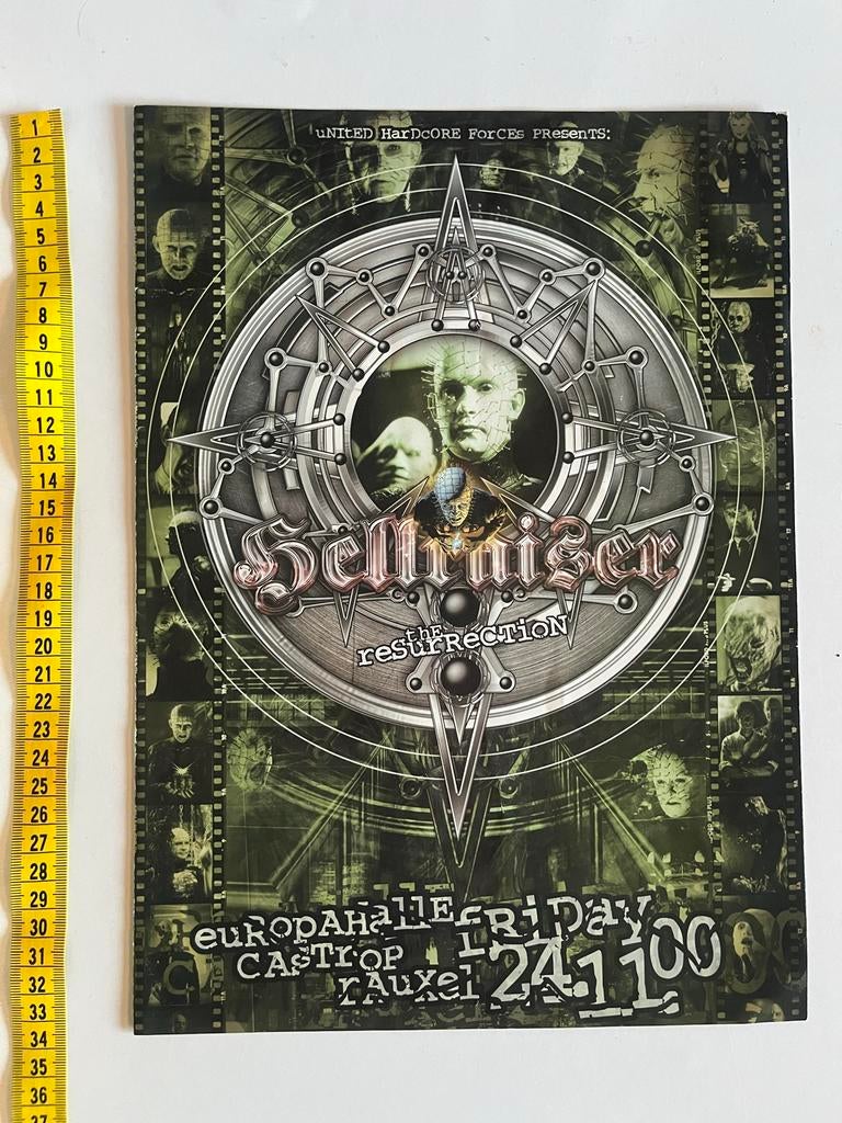 Hellraiser Resurrection Party Flyer, Verzamelen, Ophalen of Verzenden, Gebruikt, Foto of Kaart