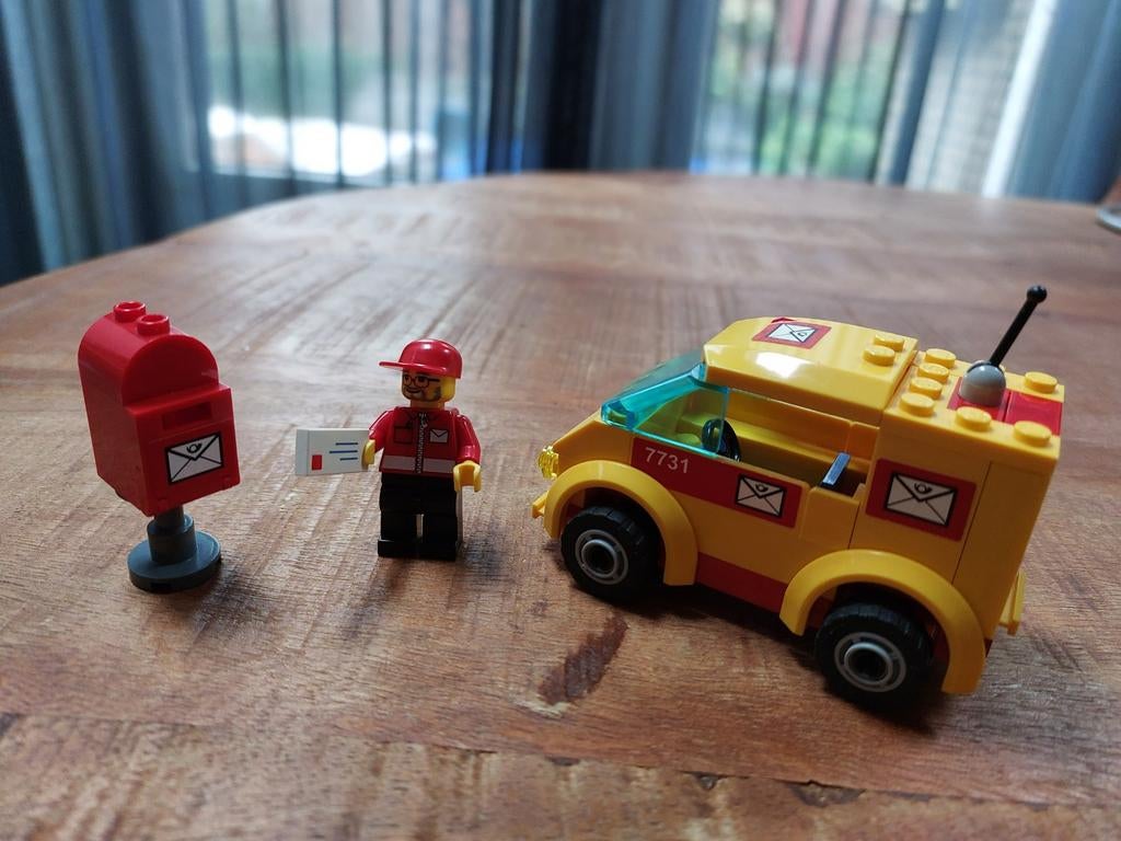 Lego City 7731 Postwagen met brievenbus, Ophalen of Verzenden, Zo goed als nieuw