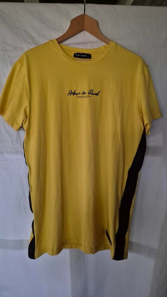 Ashes to Dust zgan geel tshirt mt M, Kleding | Heren, Maat 48/50 (M), Geel, Ashes to dust, Ophalen of Verzenden