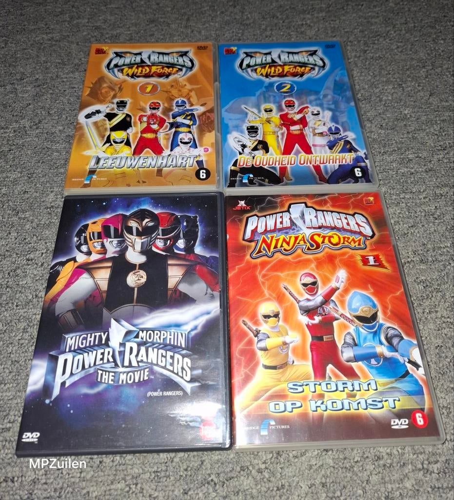 Power Rangers  .. 5 DVD, Ophalen of Verzenden, Zo goed als nieuw, Amerikaans, Tekenfilm