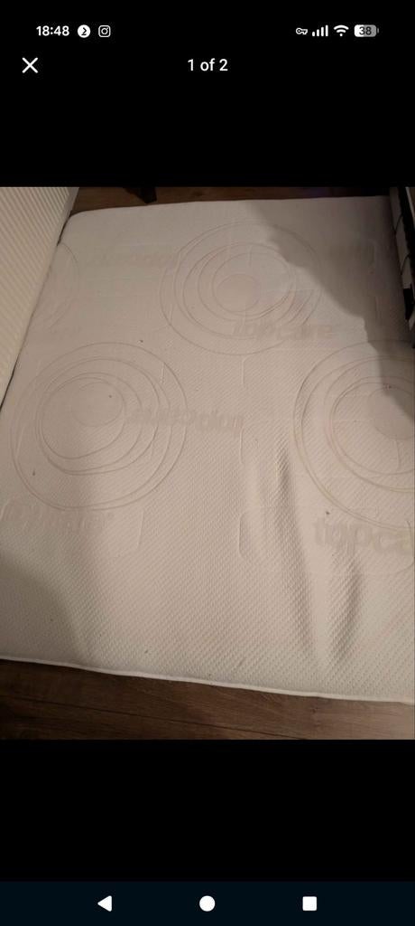 Traagschuim topper 160x200cm, Ophalen, Tweepersoons, 160 cm
