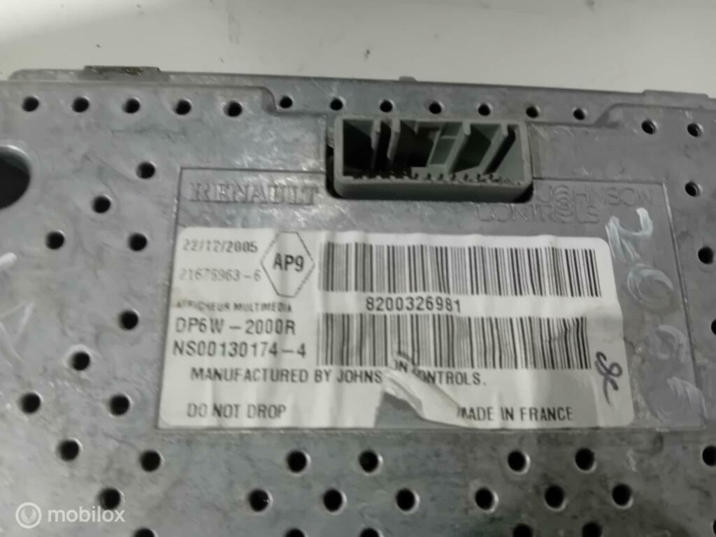 Navigatie display Renault Laguna 8200326981, Auto-onderdelen, Dashboard en Schakelaars, Ophalen of Verzenden, Gebruikt