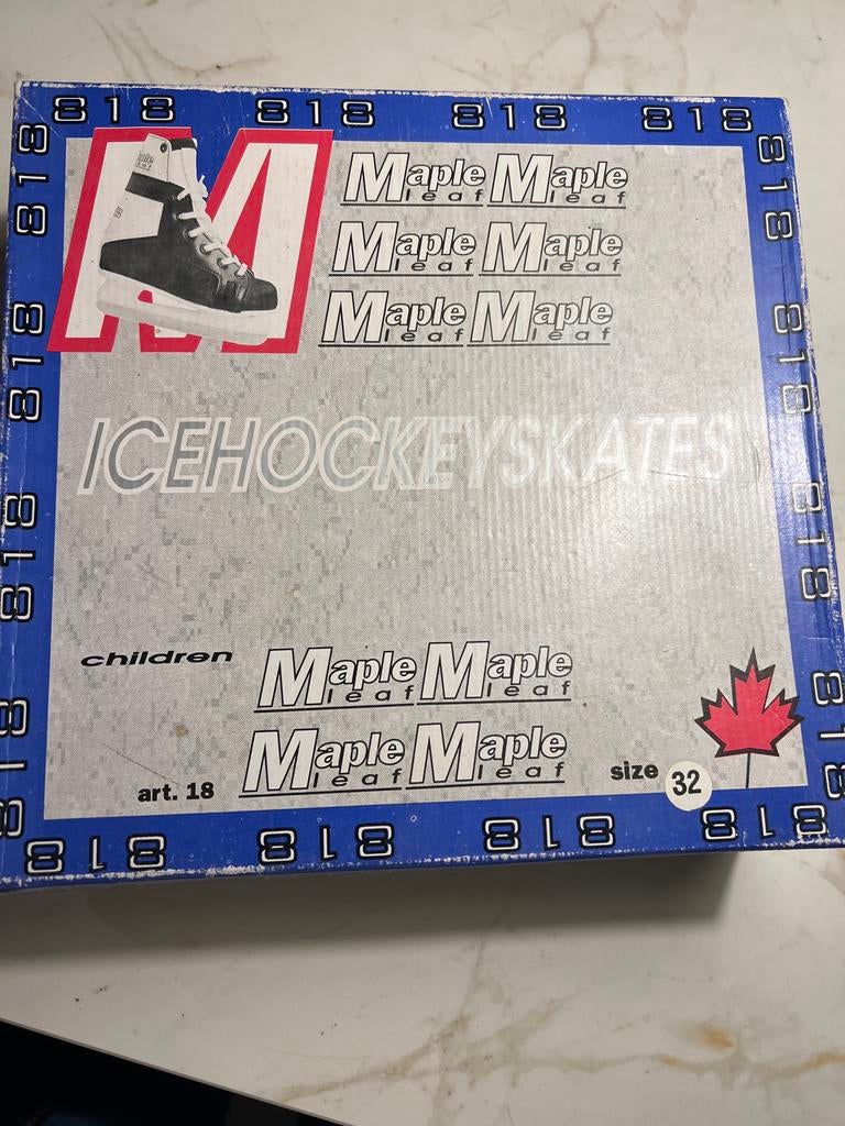 Maple IJshockeyschaatsen Maat 32, Ophalen of Verzenden, Gebruikt, IJshockeyschaatsen, Maple