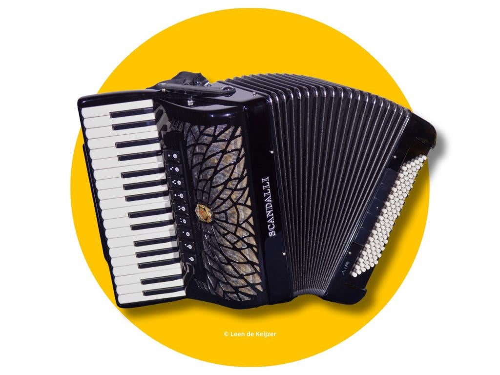 SCANDALLI Air II, Muziek en Instrumenten, Accordeons, Ophalen, Scandalli, Met koffer, Toetsaccordeon