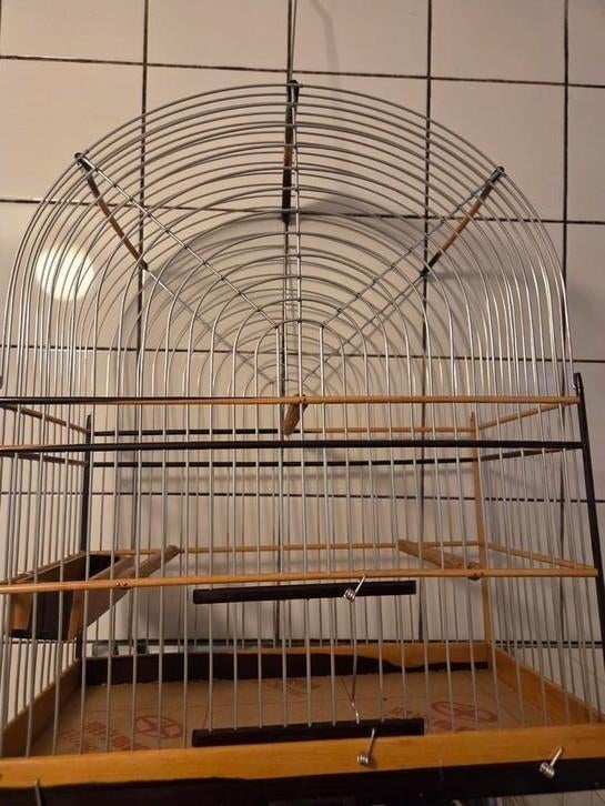 Twatwa kooi 25 draads valt als 27 twa twa, Dieren en Toebehoren, Vogels | Hokken en Kooien, Zo goed als nieuw, Vogelkooi, Hout