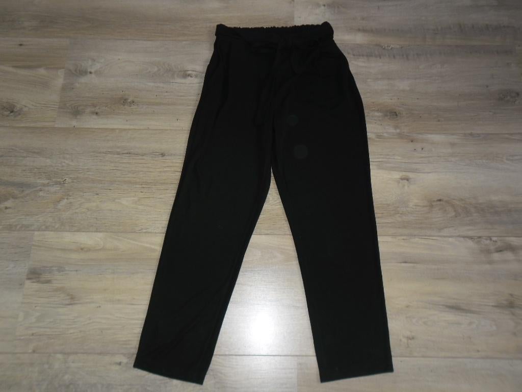 Transfer Zwarte Lange Dunne Broek Maat L, Kleding | Dames, Broeken en Pantalons, Nieuw, Maat 42/44 (L), Zwart, Lang, Ophalen of Verzenden