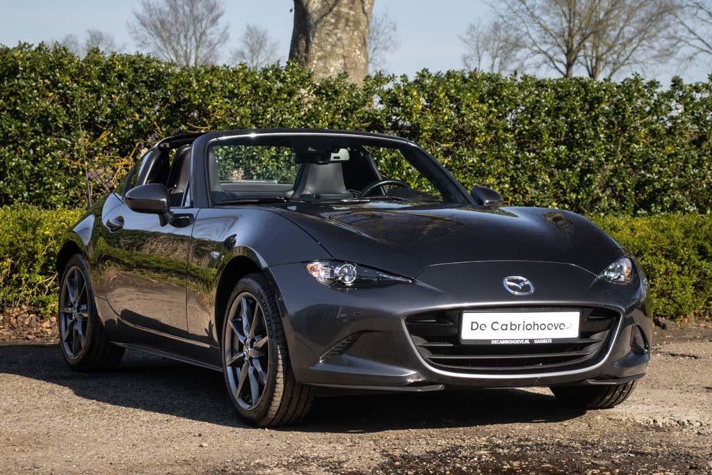 Mazda MX-5 RF NDRF 2.0l SkyActiv-G 184 GT-M Machine Gray Met, Automaat, Achterwielaandrijving, Gebruikt, Zwart