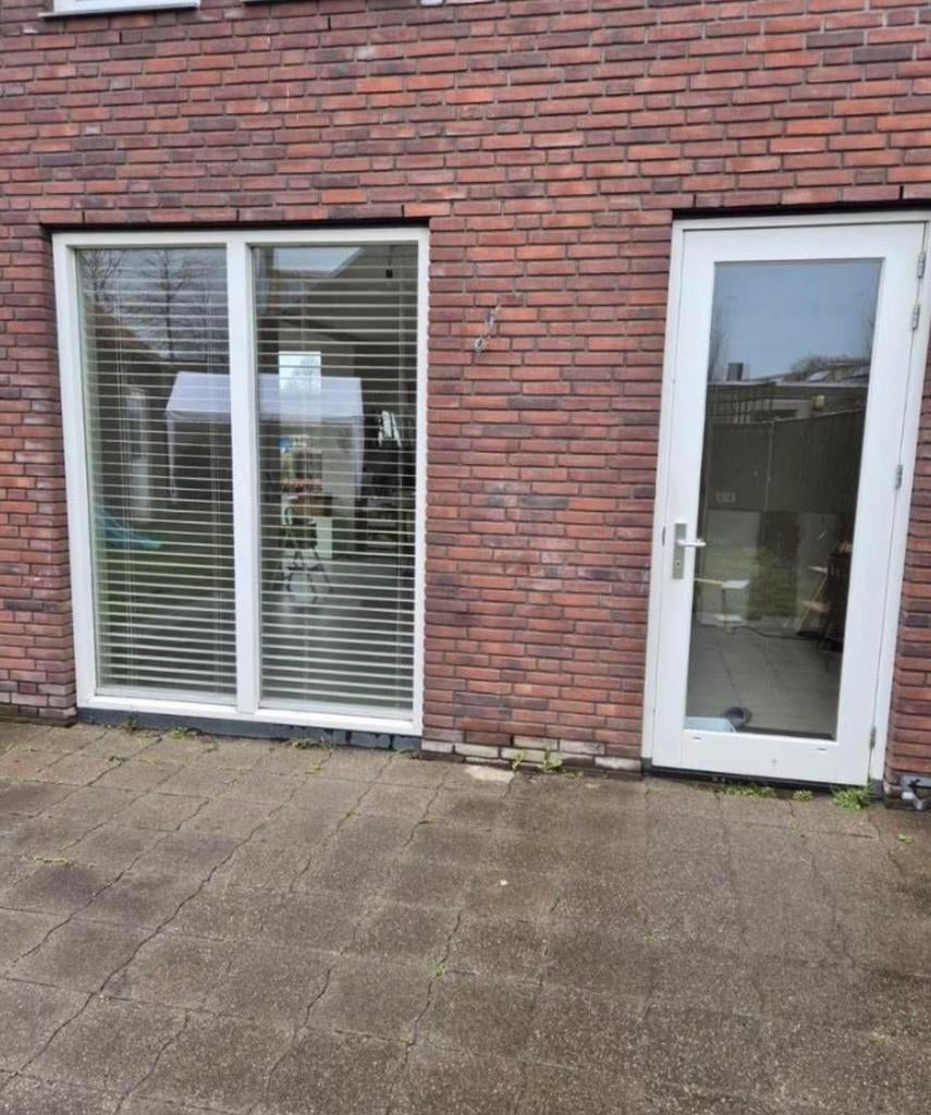 Achterdeur + kozijn en pui incl Hr++ glas, Deurkozijn, Zo goed als nieuw, Inclusief glas, 225 cm of meer