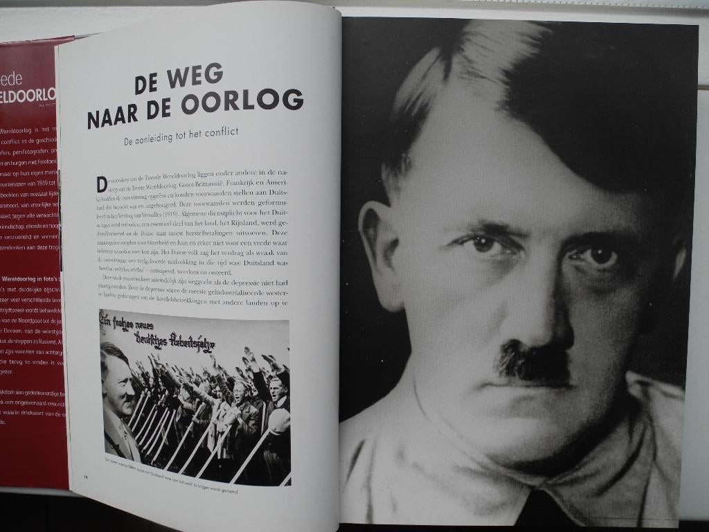 De Tweede Wereldoorlog in foto's (o.a. van Hitler) 600 pag, Ophalen of Verzenden, Tweede Wereldoorlog, Zo goed als nieuw, Algemeen