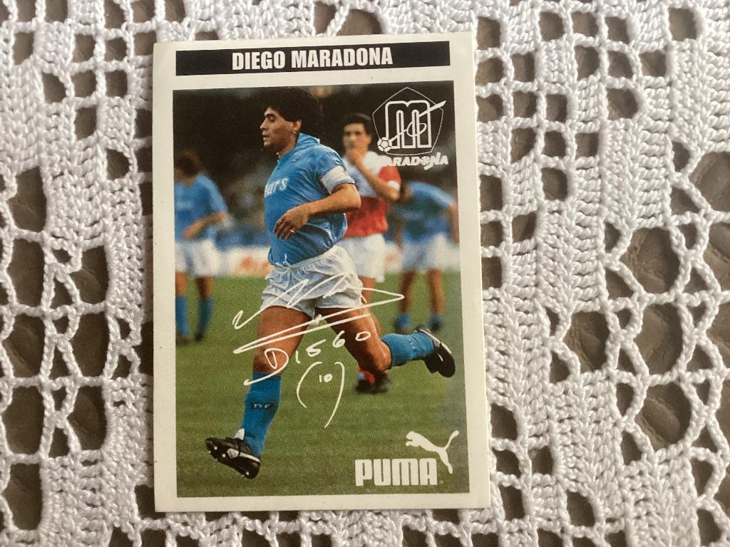 Sticker plaatje voetbal PUMA DIEGO MARADONA, Hobby en Vrije tijd, Stickers en Plaatjes, Ophalen of Verzenden, Gebruikt, Sticker