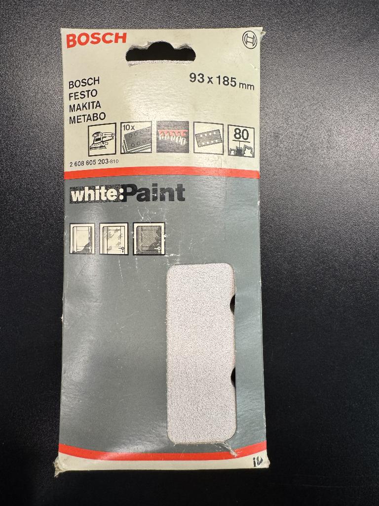 Bosch Schuurbanden 93 x 185 mm – Korrel 80 – 10 stuks, Ophalen of Verzenden, Nieuw, 600 tot 1200 watt, Bandschuurmachine