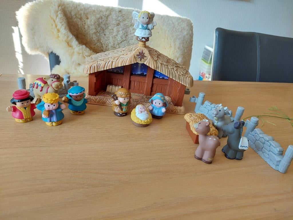 Kerststal van My Little People ZGAN, Kinderen en Baby's, Speelgoed | Fisher-Price, Ophalen of Verzenden, Zo goed als nieuw, Speelset