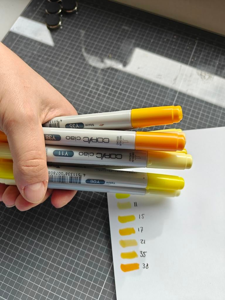 121 Copic alcohol markers, Hobby en Vrije tijd, Tekenen, Ophalen of Verzenden, Zo goed als nieuw, Potlood of Stift