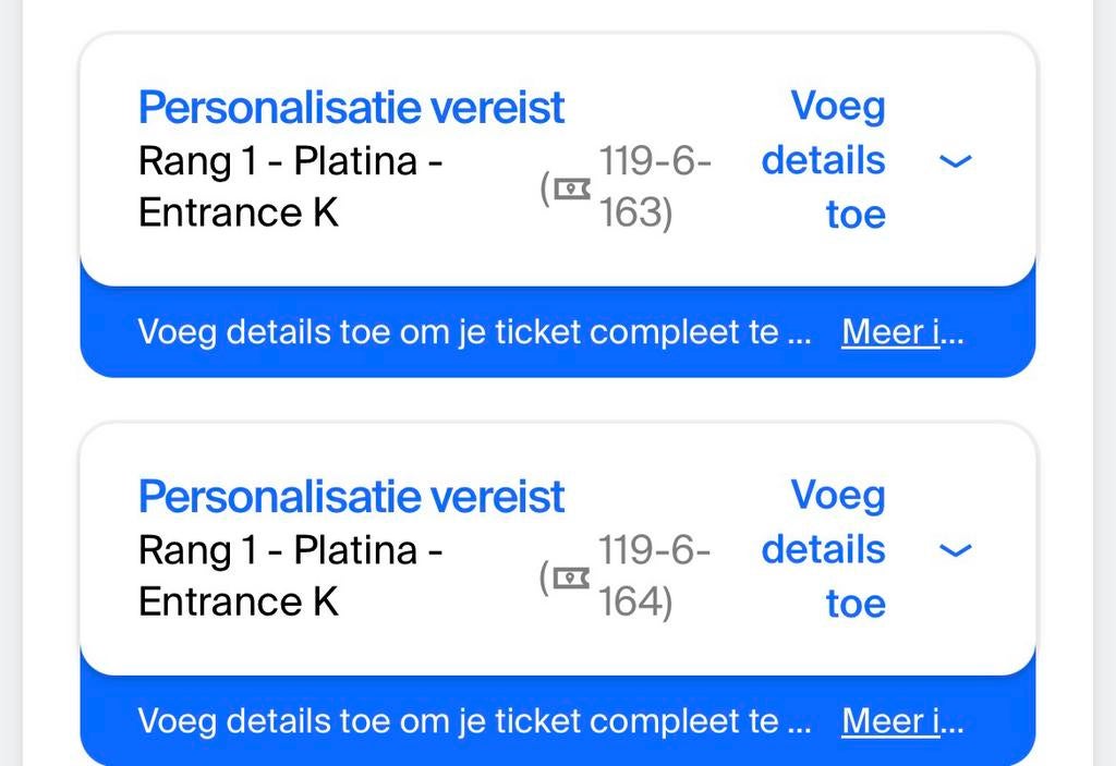 Kanye West Ye Gelredome Concert 6 Juni Platinum 2x, Twee personen, Juni