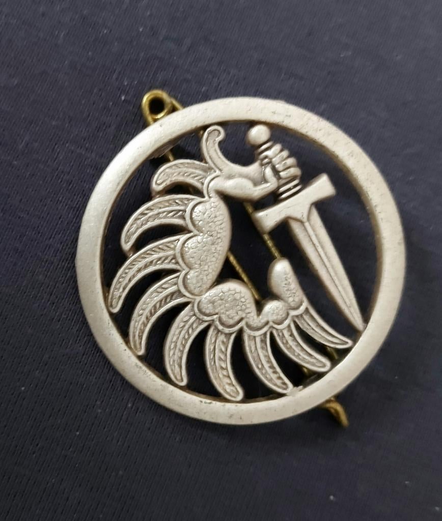 Baret embleem Frans vreemdelingen legioen, Verzamelen, Ophalen of Verzenden, Landmacht, Overige gebieden, Embleem of Badge