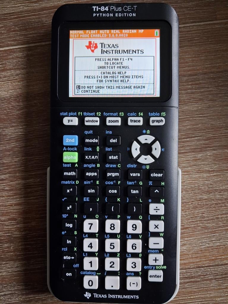 Texas Instruments TI-84 Plus CE-T Python Edition, Ophalen, Grafische rekenmachine, Zo goed als nieuw