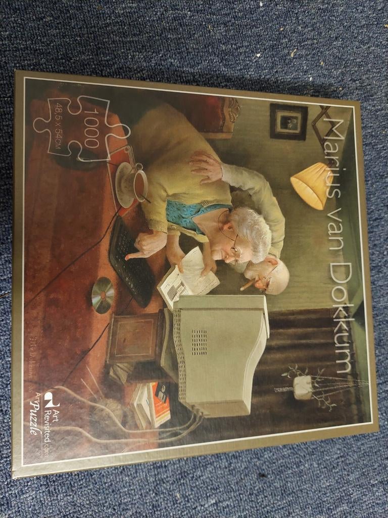 Marius van Dokkum puzzel 1000 stukjes computer, Hobby en Vrije tijd, Denksport en Puzzels, Ophalen of Verzenden, 500 t/m 1500 stukjes