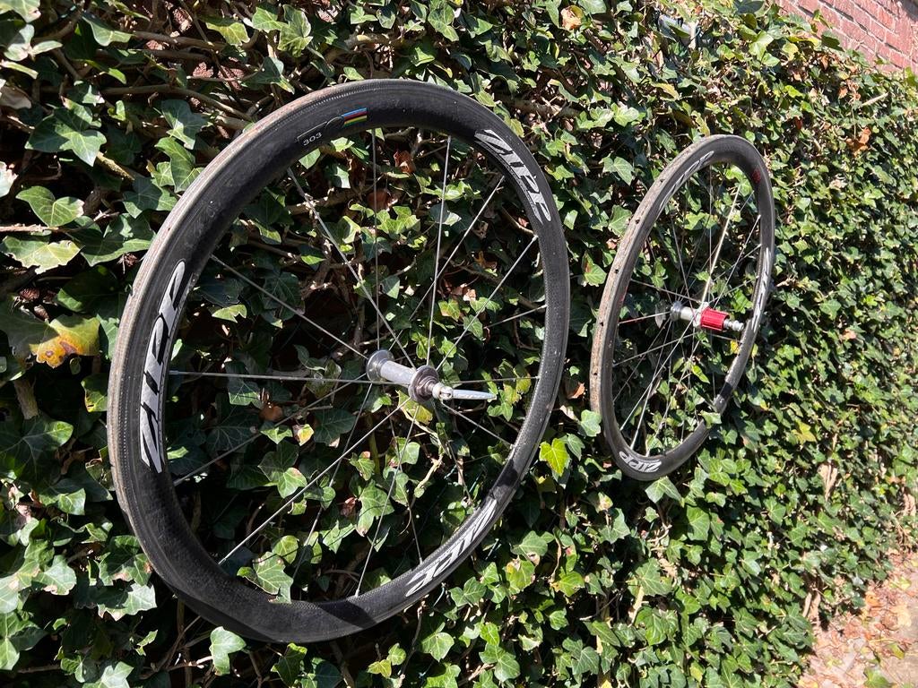 Zipp 303 carbon racefiets wielen 10 speed, Gebruikt, Carbon, Meer dan 20 versnellingen, 53 tot 57 cm