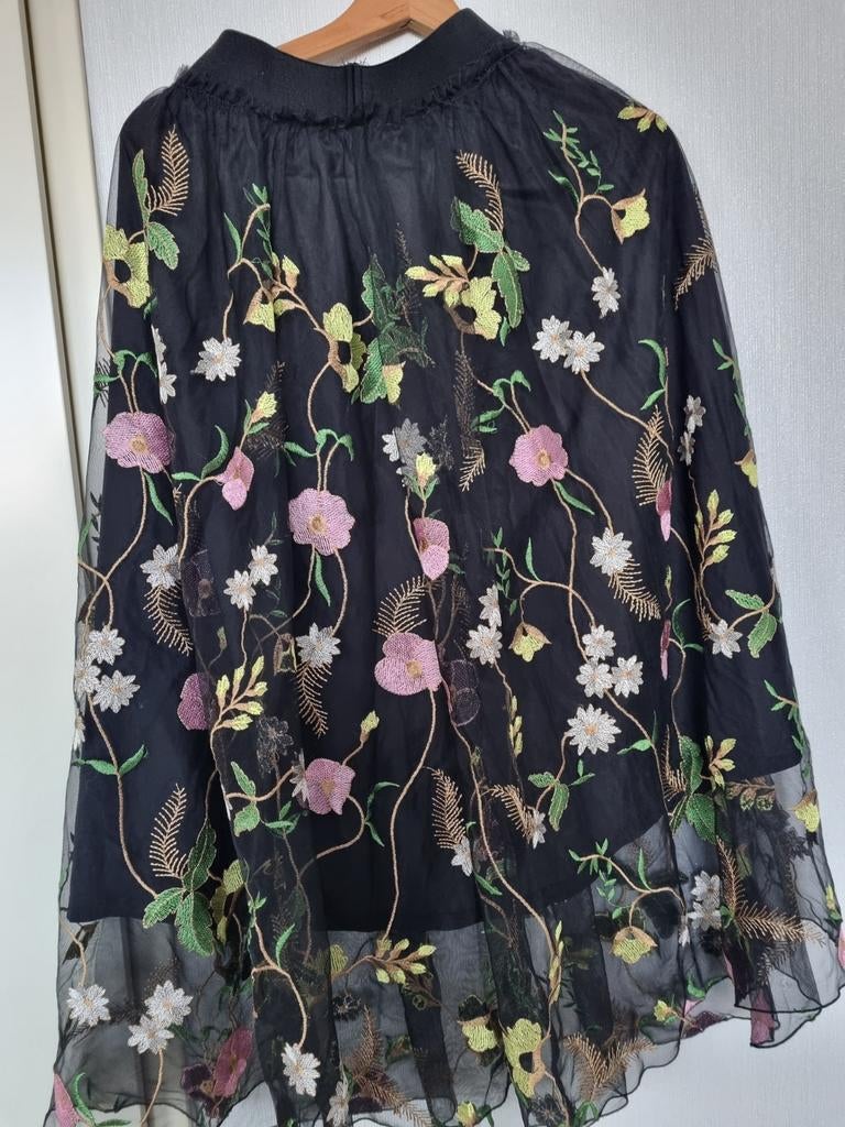 Tule bloemstuk rok H&M maat 36, Kleding | Dames, H&M, Zwart, Ophalen of Verzenden, Zo goed als nieuw