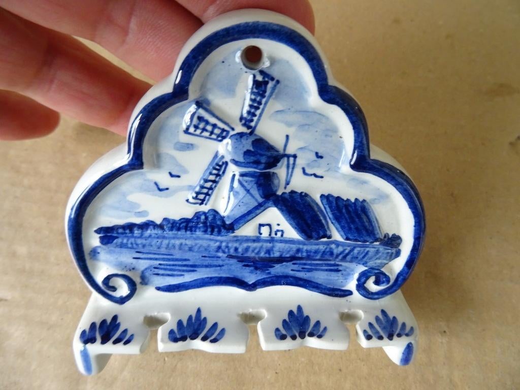 Vintage Delfts blauw lepelrekje Delfts Holland 19euro p stuk, Ophalen of Verzenden