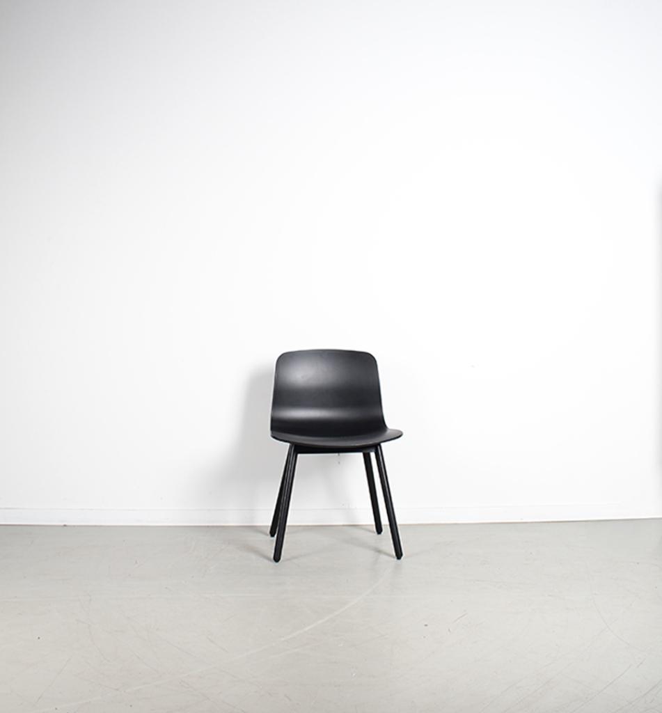 8x HAY About a Chair AAC12 Stoel Soft Black – Zwart, Niet ingevuld, Zwart, Niet ingevuld, Ophalen of Verzenden