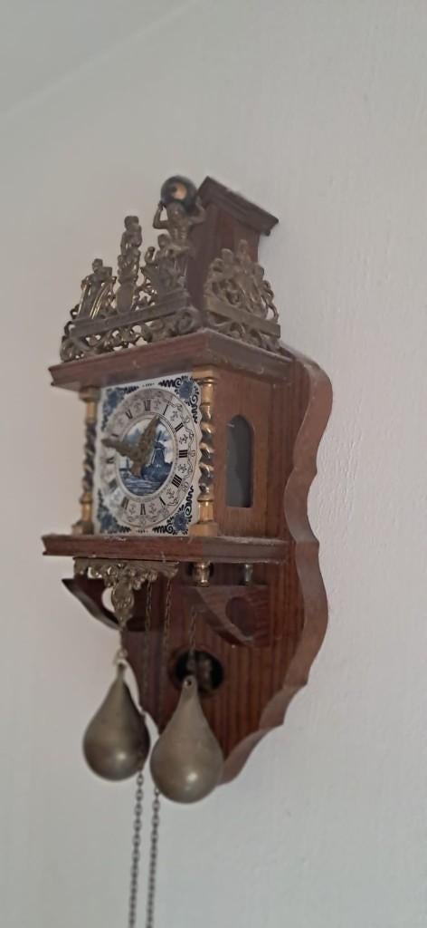 Wandklok delfts blauw, Ophalen of Verzenden