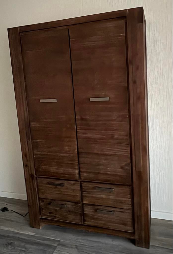 Donkerbruine kast, Ophalen, 50 tot 100 cm, Zo goed als nieuw, Met lade(s)