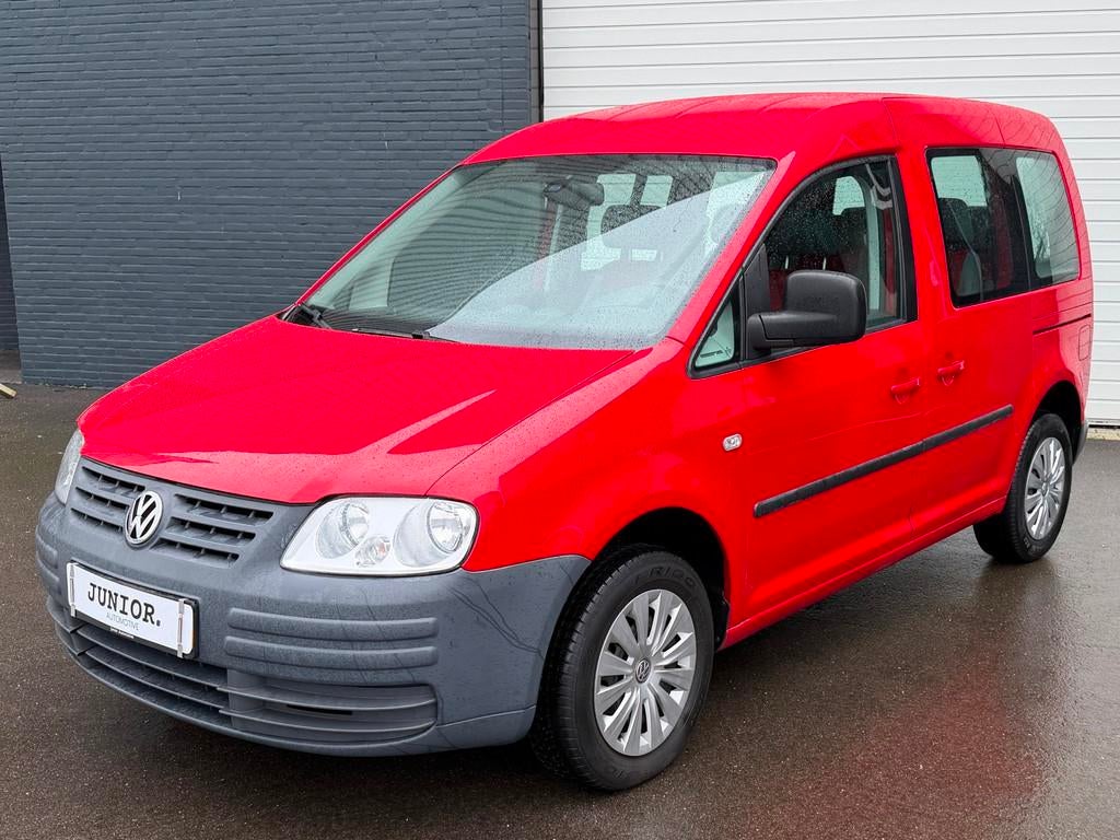 Volkswagen Caddy 1.4 Optive 7PERSOONS/CLIMA/ELKPAKKET/APK, Auto's, Stof, Gebruikt, 4 cilinders, 7 stoelen