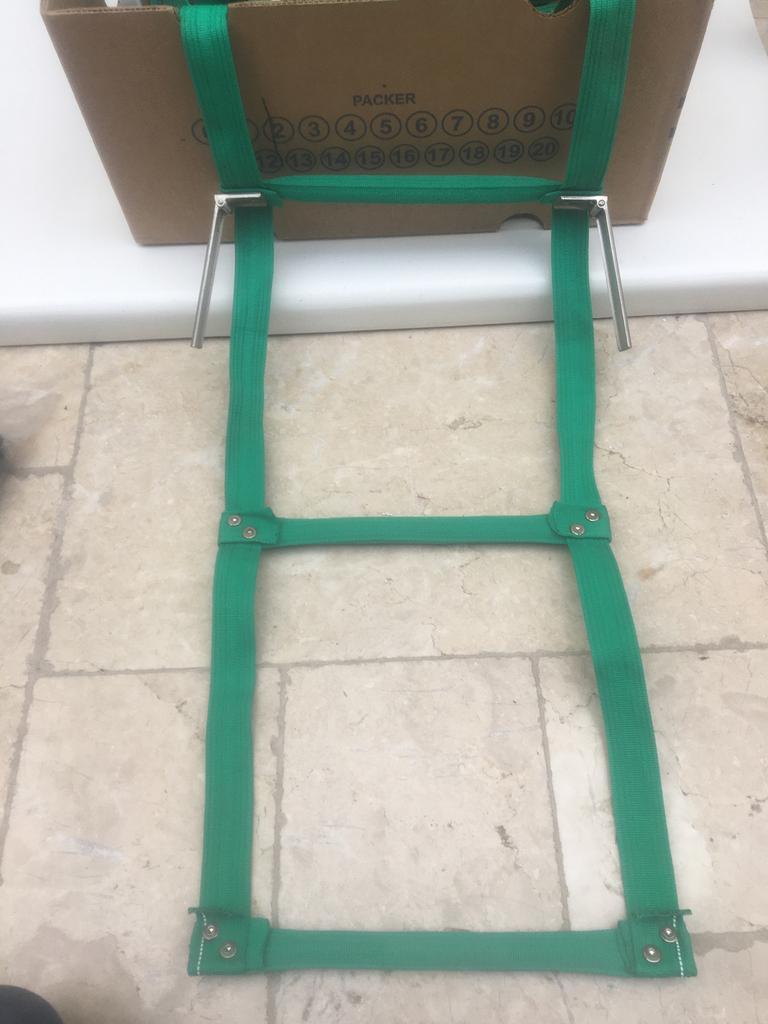 Noodladder, Doe-het-zelf en Verbouw, Ladders en Trappen, Ophalen of Verzenden, Zo goed als nieuw, Minder dan 2 meter