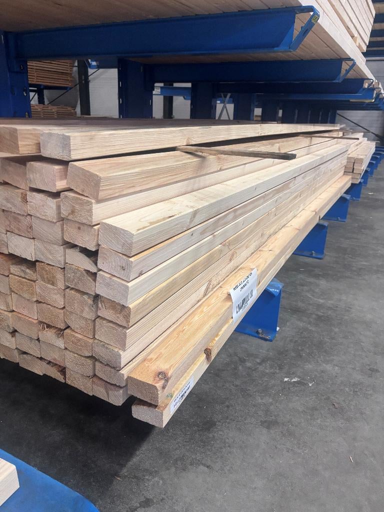 44 x 70 x 3000 AANBIEDING !!!!!! €1,45, Doe-het-zelf en Verbouw, Hout en Planken, 25 tot 50 mm, Nieuw, Ophalen of Verzenden, 300 cm of meer