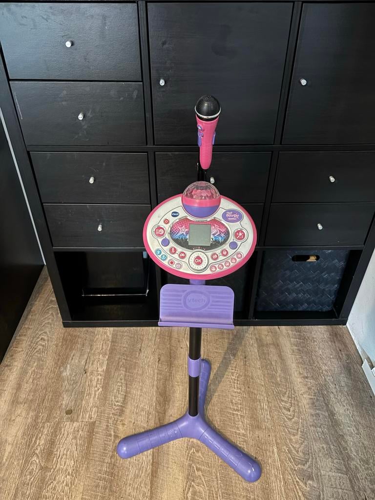 VTech Kidi Super Star Microfoon met Lightshow, Ophalen of Verzenden, Gebruikt, Microfoon(s)