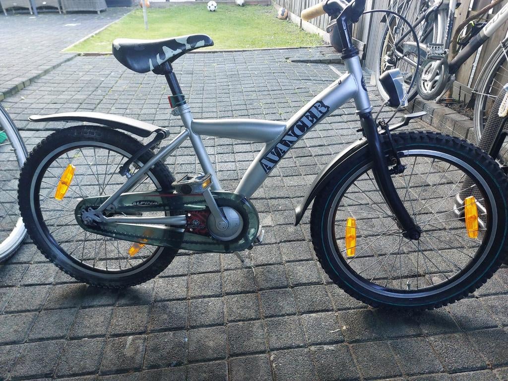 Avancer kinderfiets 20 inch - Zilver, Avancer, Gebruikt, Ophalen of Verzenden, Handrem