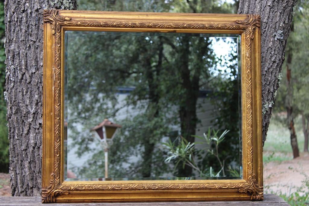 Brocante - Twee gezellige goudspiegels!, Huis en Inrichting, Woonaccessoires | Spiegels, Gebruikt, 50 tot 75 cm, Minder dan 100 cm