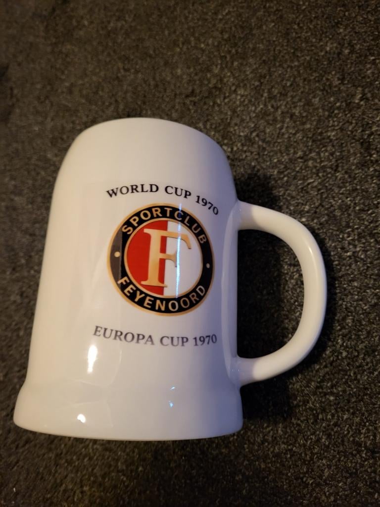 Bierpull worldcup Europacup feyenoord, Verzamelen, Ophalen of Verzenden, Zo goed als nieuw, Feyenoord, Overige typen