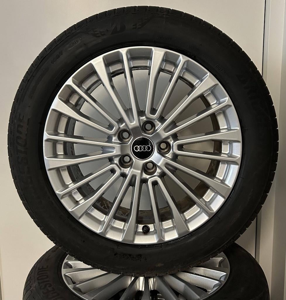 Origineel! Audi A6 C8 Velgen + Zomerbanden, 18 inch, Gebruikt, Banden en Velgen, Ophalen of Verzenden