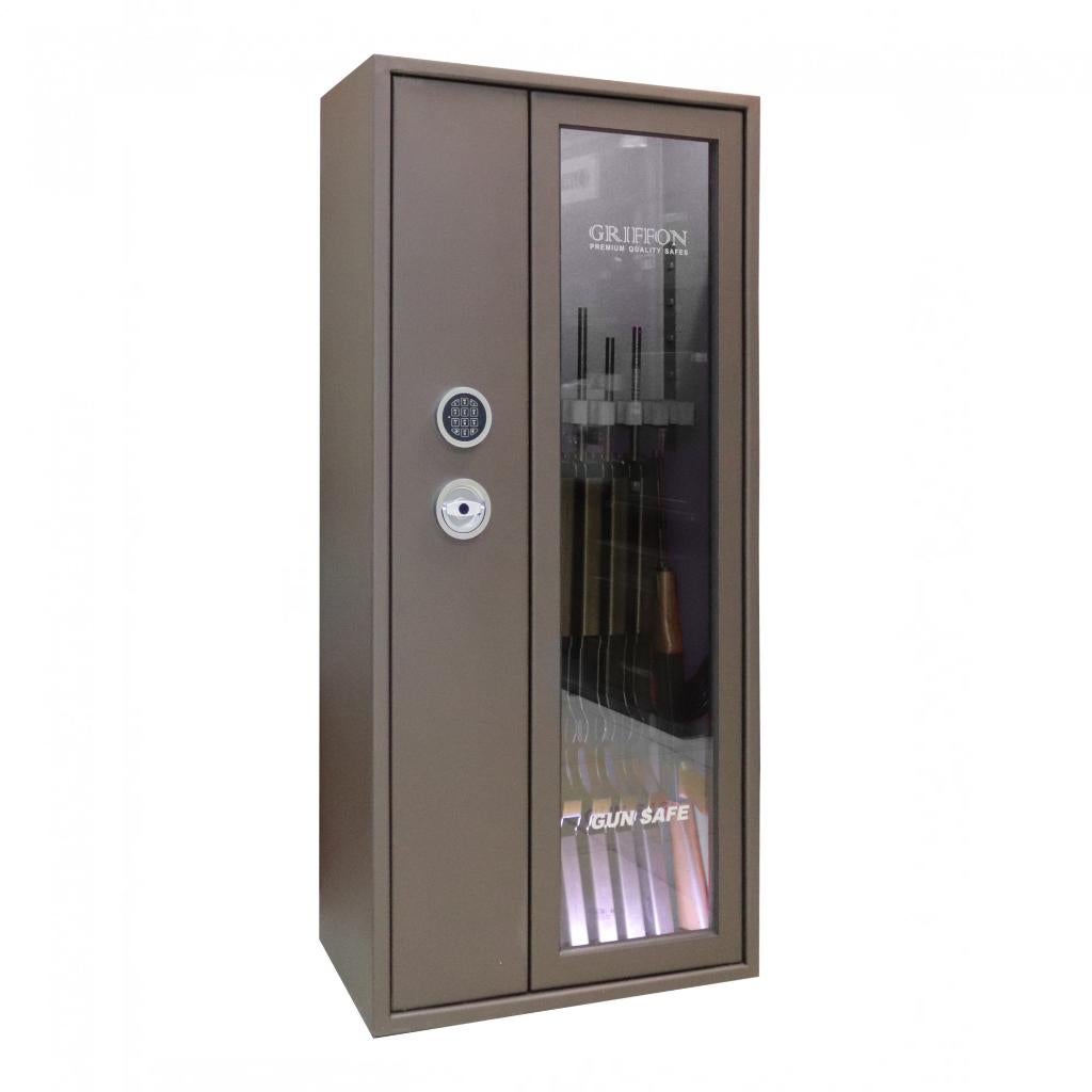 Griffon GG.700.E Wapenkluis met Glasdeur EN 14450 S1 bruin, Ophalen of Verzenden, Nieuw