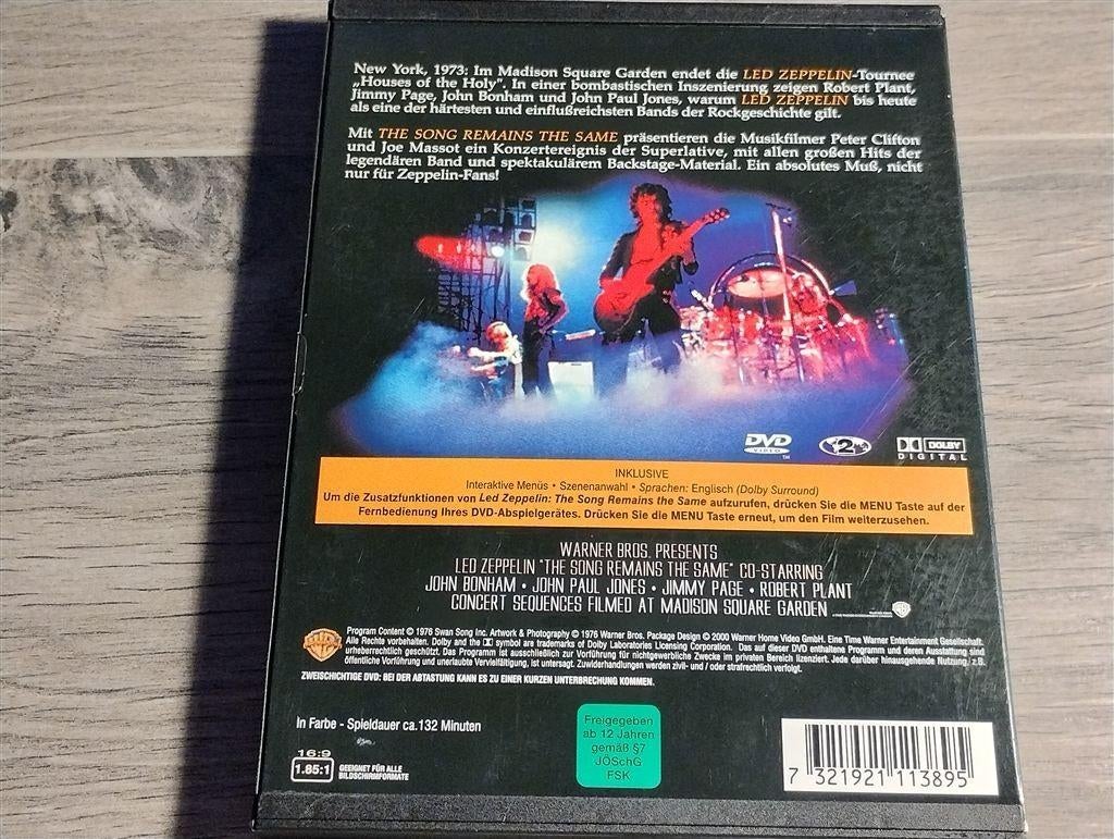 Led Zeppelin ‎- The Song Remains The Same [DVD], Alle leeftijden, Ophalen of Verzenden, Zo goed als nieuw