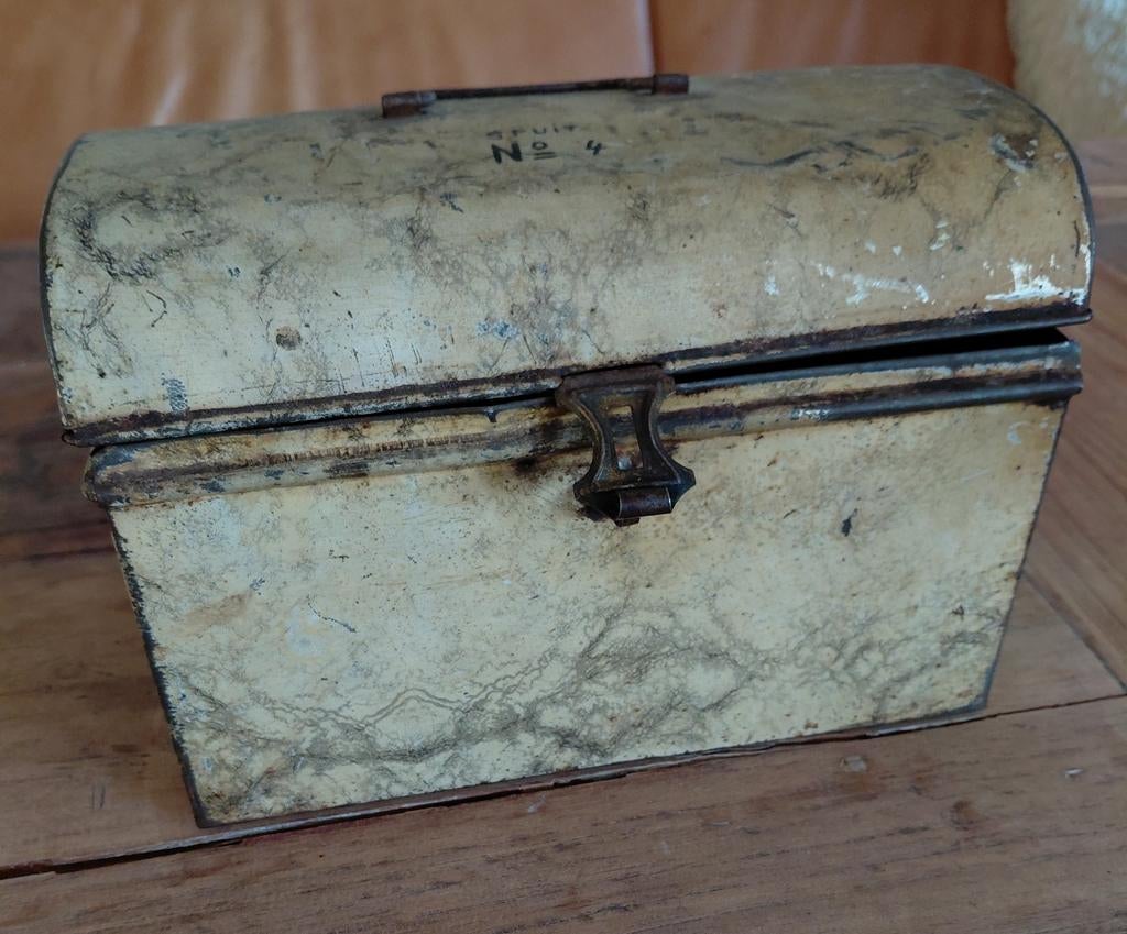 Antieke verbandtrommel - Vintage EHBO doos, Antiek en Kunst, Ophalen of Verzenden