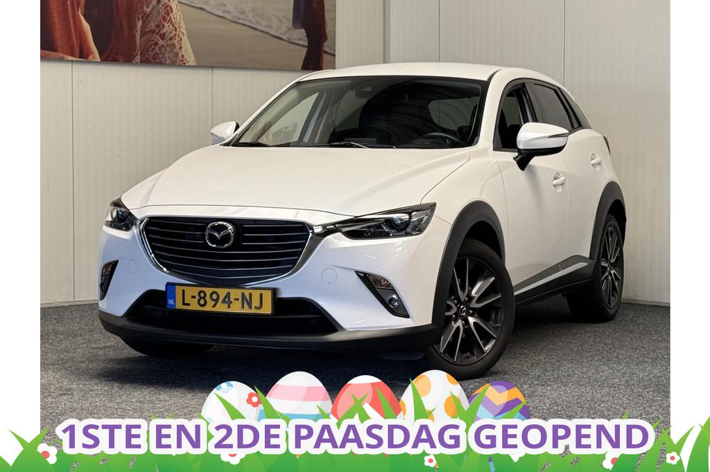 Mazda CX-3 2.0 SKY ACTIVE-G 120 GT-LUXURY AUTOMAAT NAVIGATIE, 1998 cc, 4 cilinders, Wit, Leder