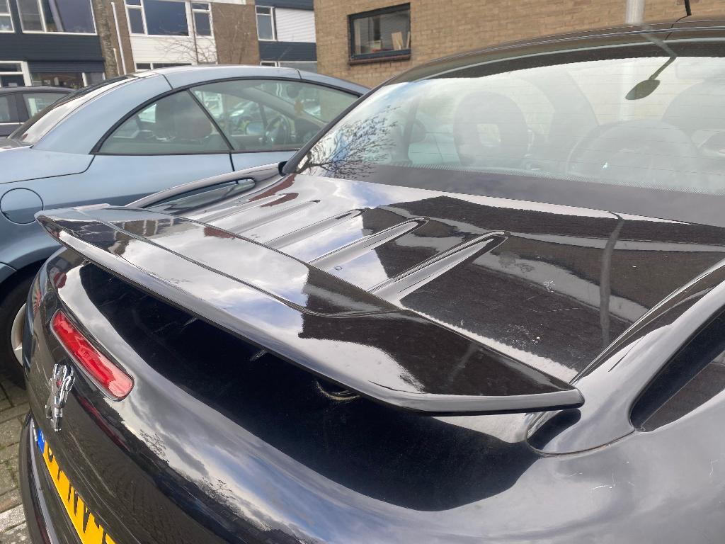 Nette zwarte kofferklep met spoiler van een Peugeot 206 CC, Ophalen, Gebruikt, Achterklep, Achter