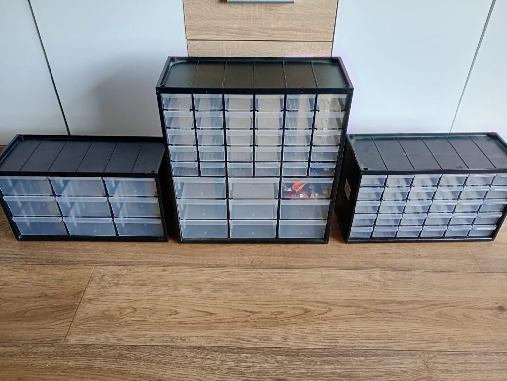 Sorteerdozen/assortimentsdoos voor lego e.d, Zwart, Gebruikt, Overige thema's, Gereedschap of Toebehoren