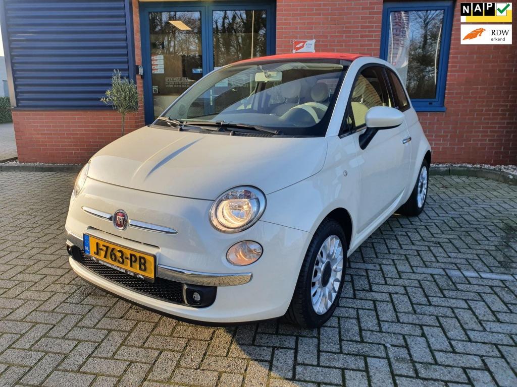 Fiat 500C 1.2 Lounge Cabrio Airco PDC, Gebruikt, 4 cilinders, Cabriolet, 4 stoelen