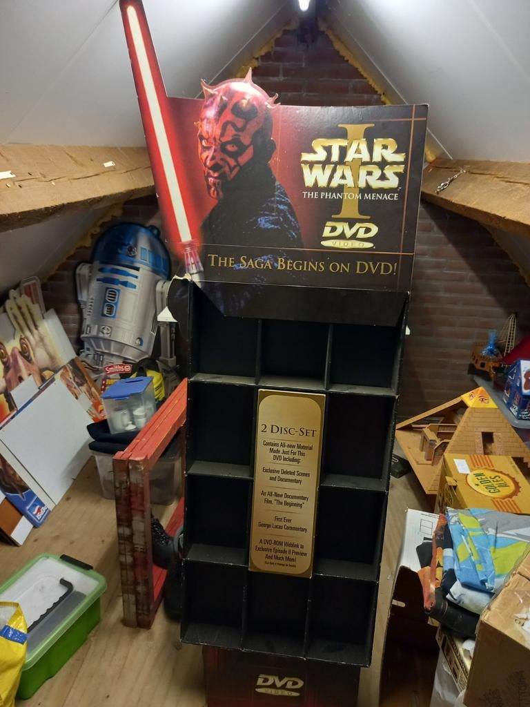 Star wars Darth maul episode 1 vhs /dvd standaart, Ophalen, Gebruikt, Overige typen