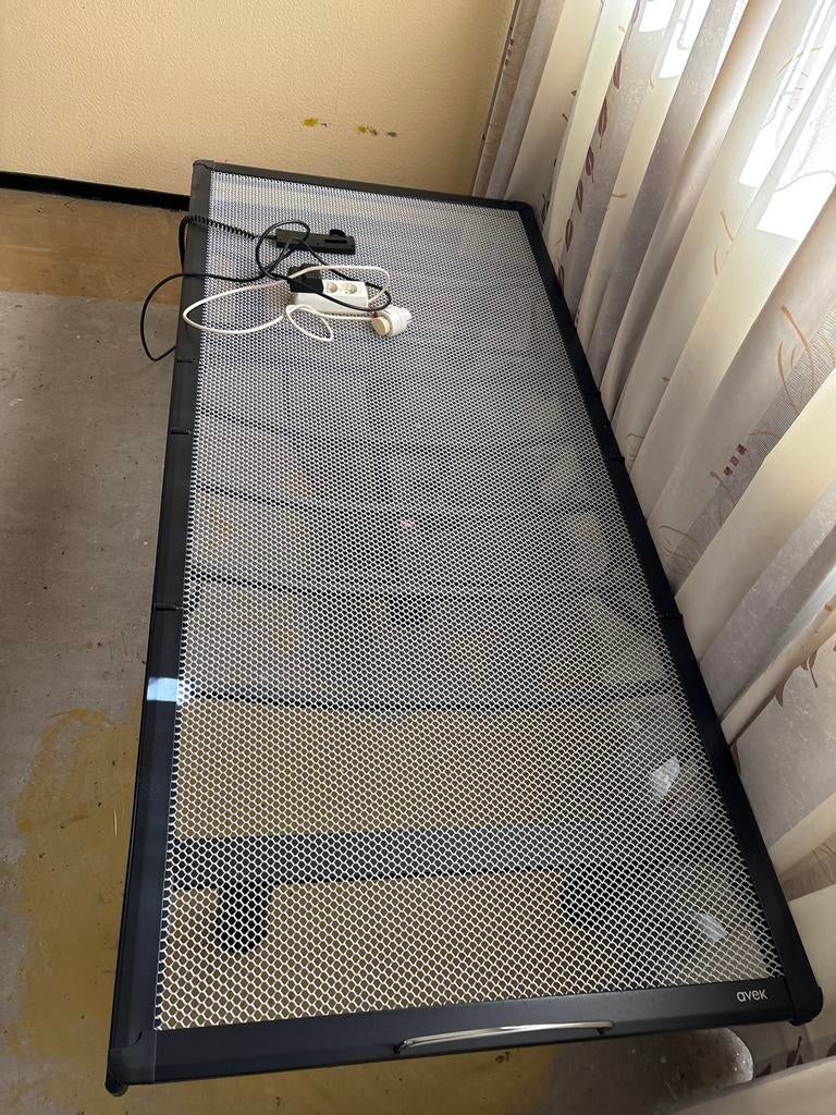 Avek spiraalbodem 90x200cm, Ophalen, 90 cm, Eenpersoons, Zwart