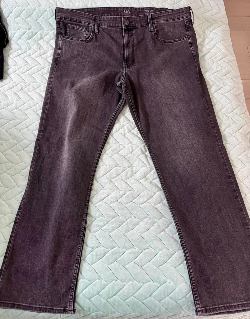C&A Straight heren stretch jeans donkergrijs W42/L32 nieuw, Kleding | Heren, Spijkerbroeken en Jeans, Ophalen of Verzenden, Nieuw