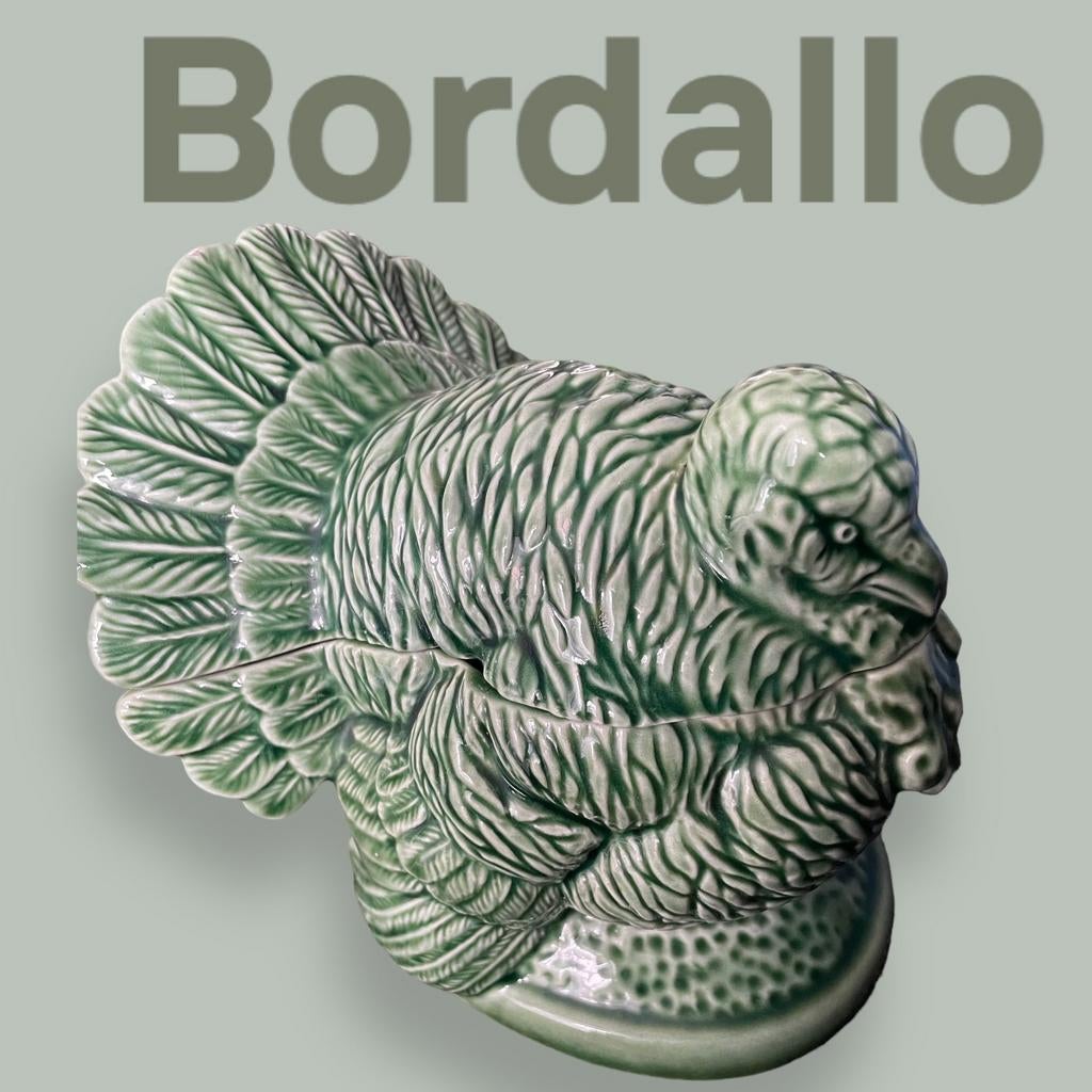 Bordallo Pinheiro vintage kakoen terrine Portugal, Verzenden