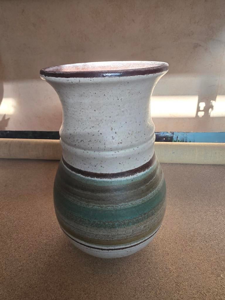 Vintage Strehla Keramik Vaas - Model 1458 DDR Aardewerk, Antiek en Kunst, Ophalen of Verzenden